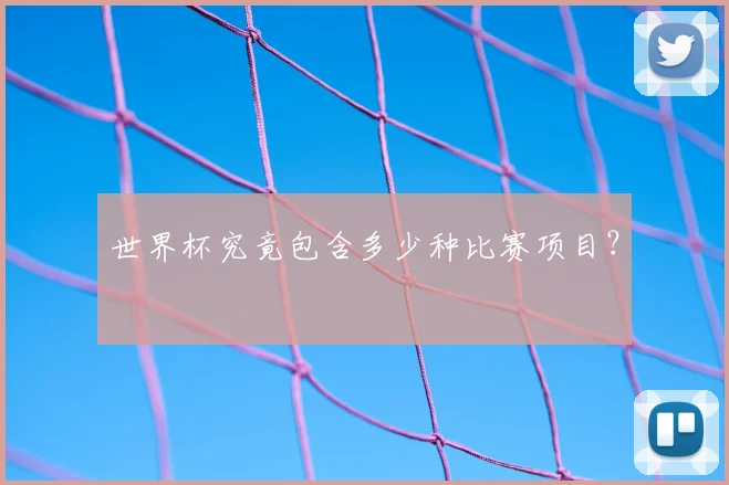 世界杯究竟包含多少种比赛项目?