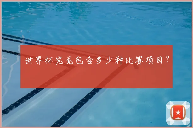 世界杯究竟包含多少种比赛项目？